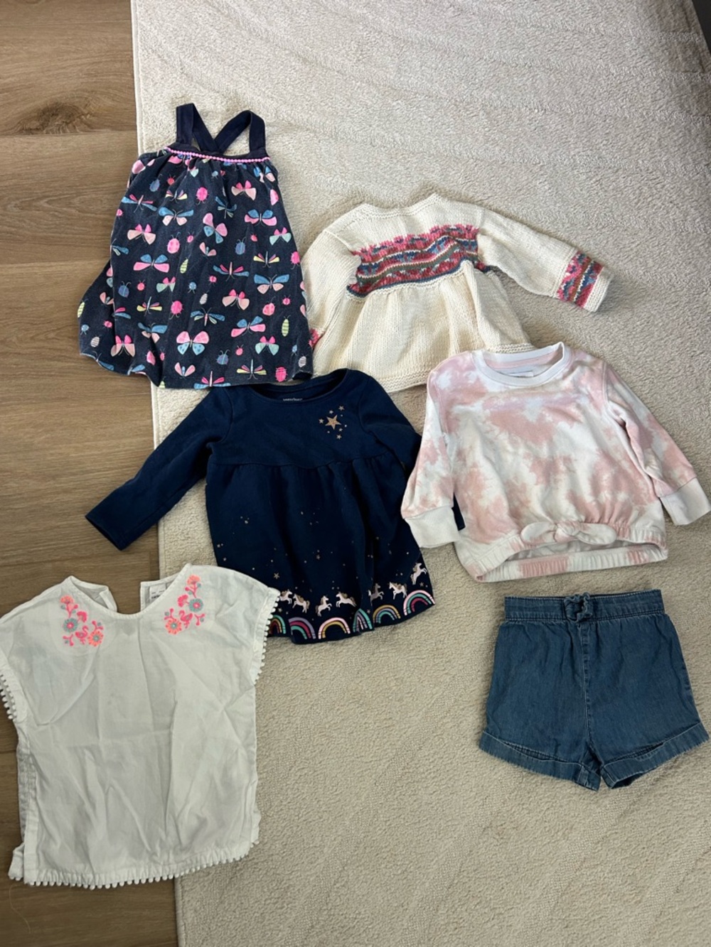 Girls Mixed Tops & Shorts Bundle 18 months- 2T